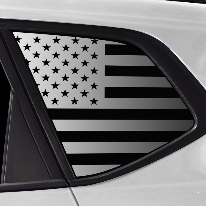 Quarter Window American Flag Vinyl Decal Stickers Fits Volkswagen Taos 2022 - 2025 - Bogar Tech Designs
