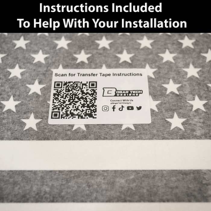 Quarter Window American Flag Vinyl Decal Stickers Fits Volkswagen Taos 2022 - 2025 - Bogar Tech Designs