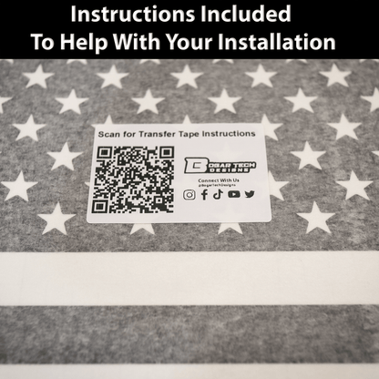 Quarter Window American Flag Vinyl Decal Stickers Fits Volkswagen Tiguan 2018 - 2024 - Bogar Tech Designs