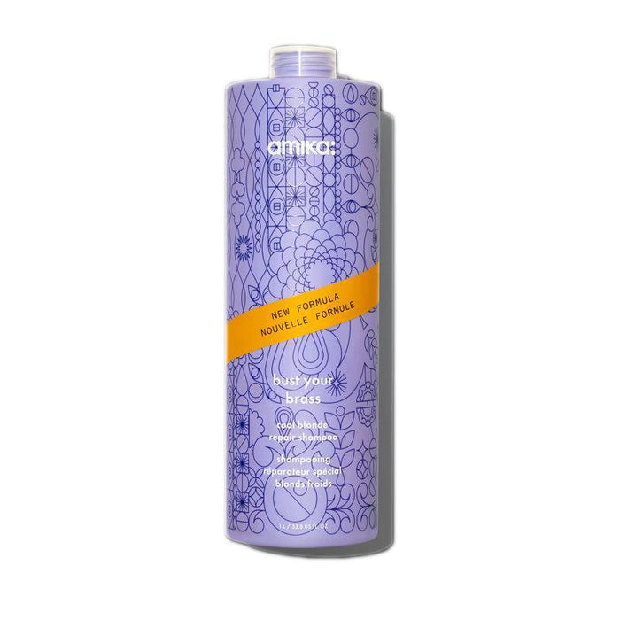 Amika Bust Your Brass Cool Blonde Repair Shampoo - Amika | Available at Artisan Hair Cary, NC