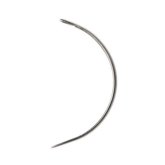 Annie Curved Weaving Needle, Bulk Pack, Silver