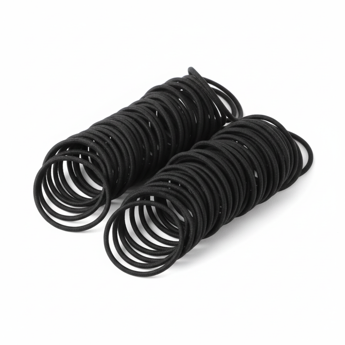 Annie Hair Rubber Bands 3 1/2 Inch x 1/4 Inch, 1/4lb Bag, Black