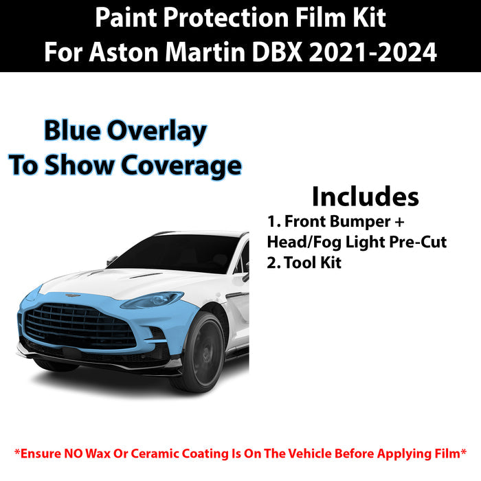Fits Aston Martin 2021+ Precut Premium Paint Protection Film Clear Bra PPF Decal Film Kit - Bogar Tech Designs