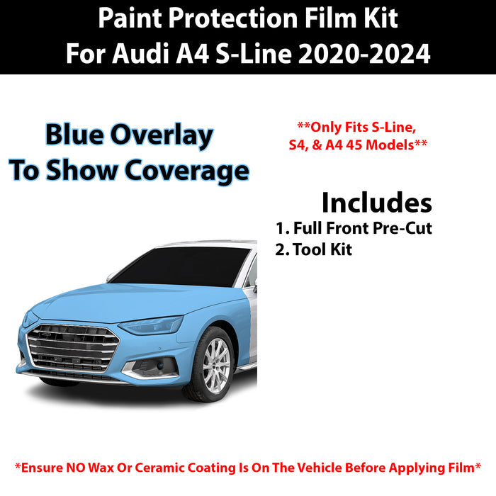Fits Audi A4 2020+ Precut Premium Paint Protection Film Clear Bra PPF Decal Film Kit - Bogar Tech Designs
