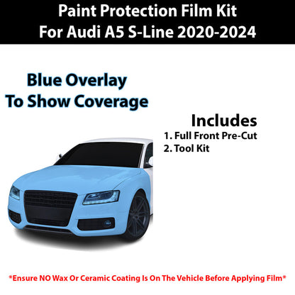 Fits Audi A5 2020+ Precut Premium Paint Protection Film Clear Bra PPF Decal Film Kit - Bogar Tech Designs