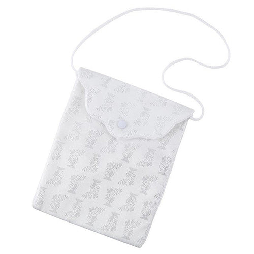 Autom Brocade Scallop Flap Purse