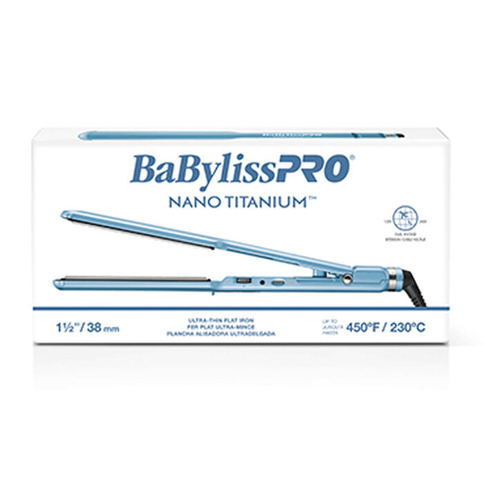 BABYLISSPRO NANO TITANIUM 1½ " ULTRA-THIN STRAIGHTENER # BNT4073TUC - Palms Fashion Inc.