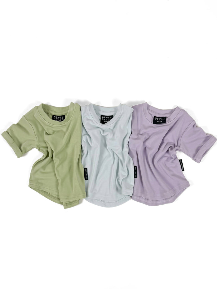 BAMBOO LUXE TEE - SKY