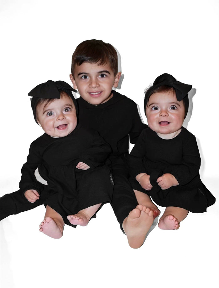 BAMBOO RIBBED HOODIE | BLACK