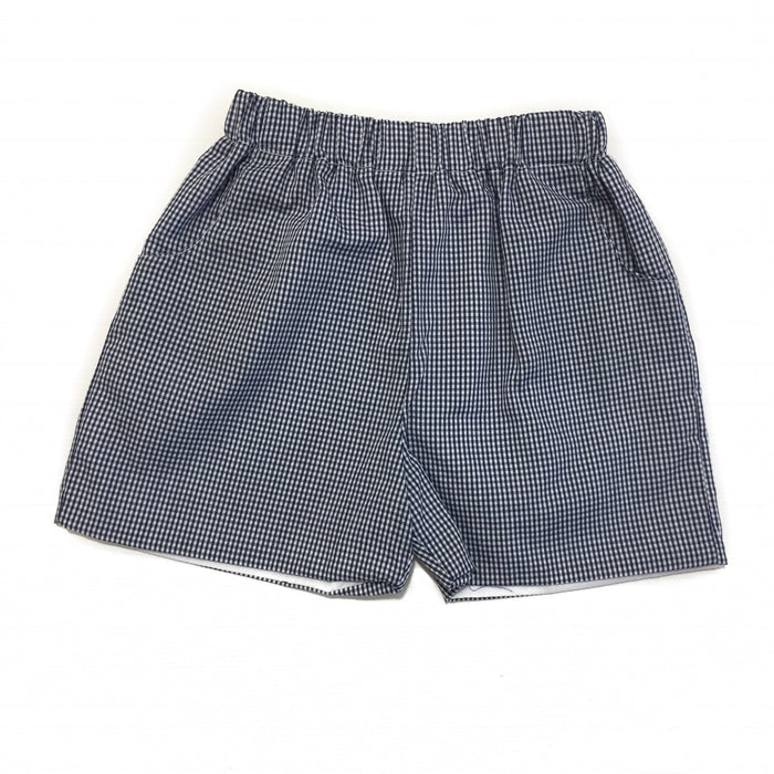 Banbury Elastic Short Navy Gingham