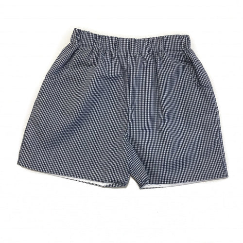 Banbury Elastic Short Navy Gingham
