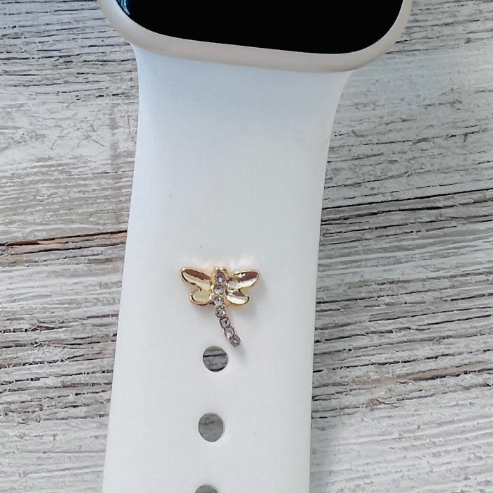 Band Charms 1pc. Bling Dragonfly