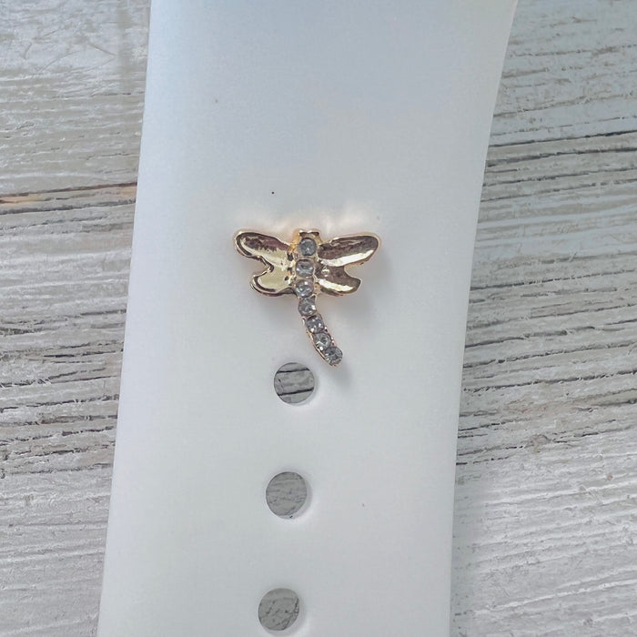 Band Charms 1pc. Bling Dragonfly