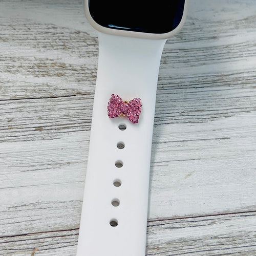 Band Charms 1pc. Sparkly Bows Multiple Colors Available