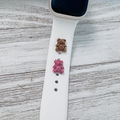 Band Charms 1pc. Sparkly Teddy Bears Multiple Colors Available