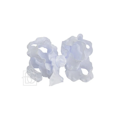BC Double Ruffle Bow on Clip 3.5" Medium
