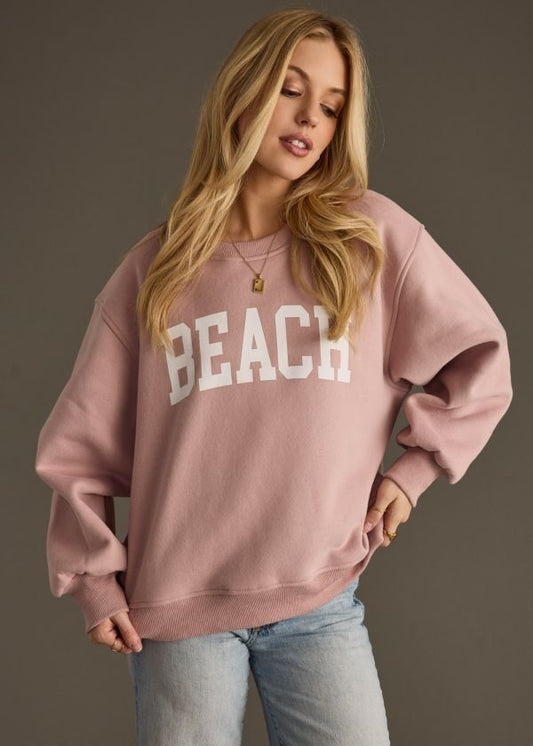 BEACH pink sweatshirt