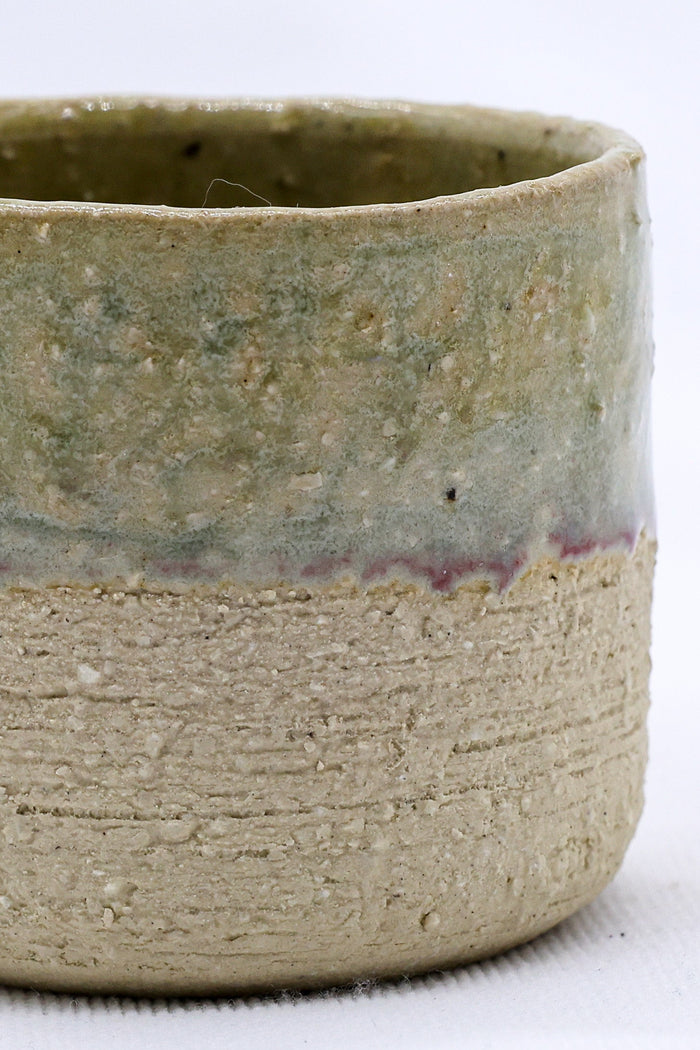 Beige Picollo Handmade Ceramic Milled Stoneware Espresso Mug