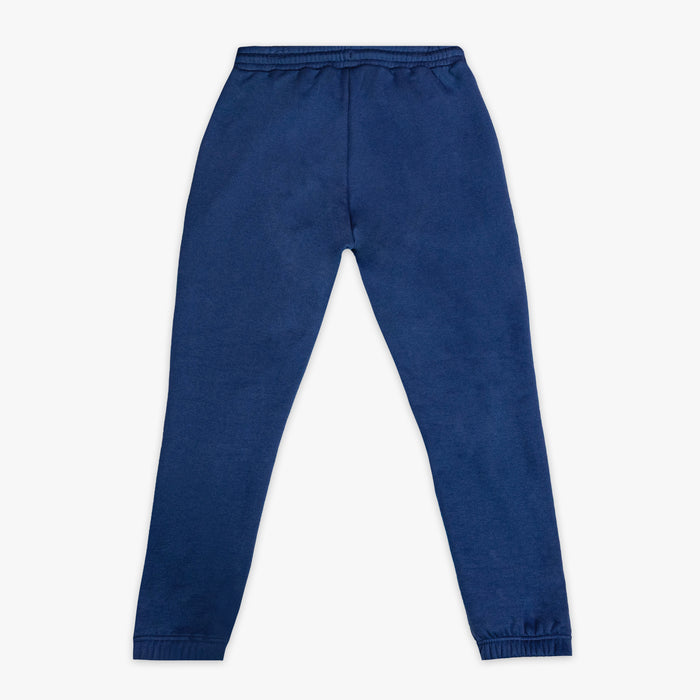 Blue sweatpants on a white background