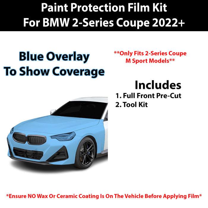 Fits BMW 2 Series Coupe M Sport 2022+ Precut Premium Paint Protection Film Clear Bra PPF Decal Film Kit - Bogar Tech Designs