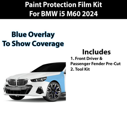 Fits BMW i5 M60 2024 - 2025 Precut Premium Paint Protection Film Clear Bra PPF Decal Film Kit Cover - Bogar Tech Designs