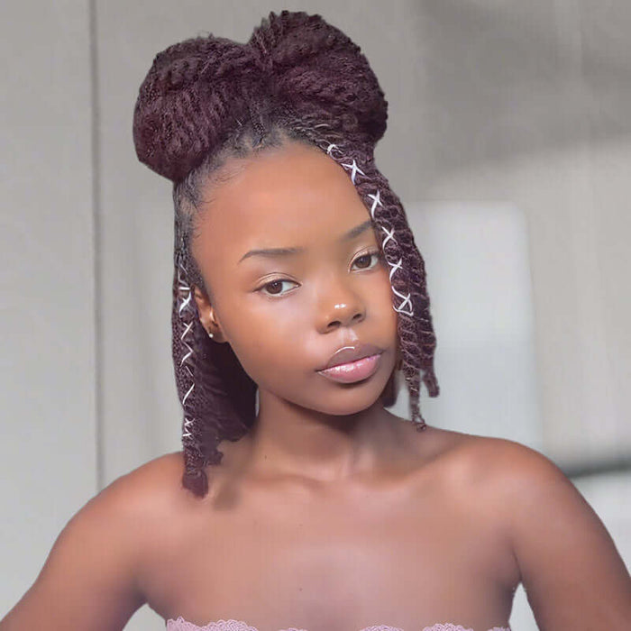 BOGO|Mix #1B/99J Color Afro Kinky Bulk Human Hair