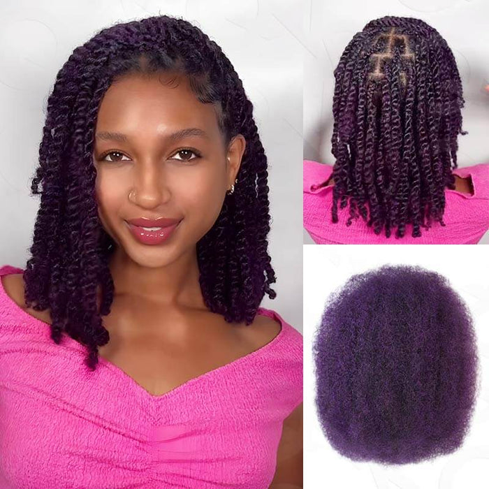 Mix #1B/Purple / 3 Packs 10'' (Full Head)