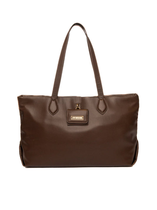 LOVE MOSCHINO borsa a spalla marrone scuro JC4358 PP0N-313
