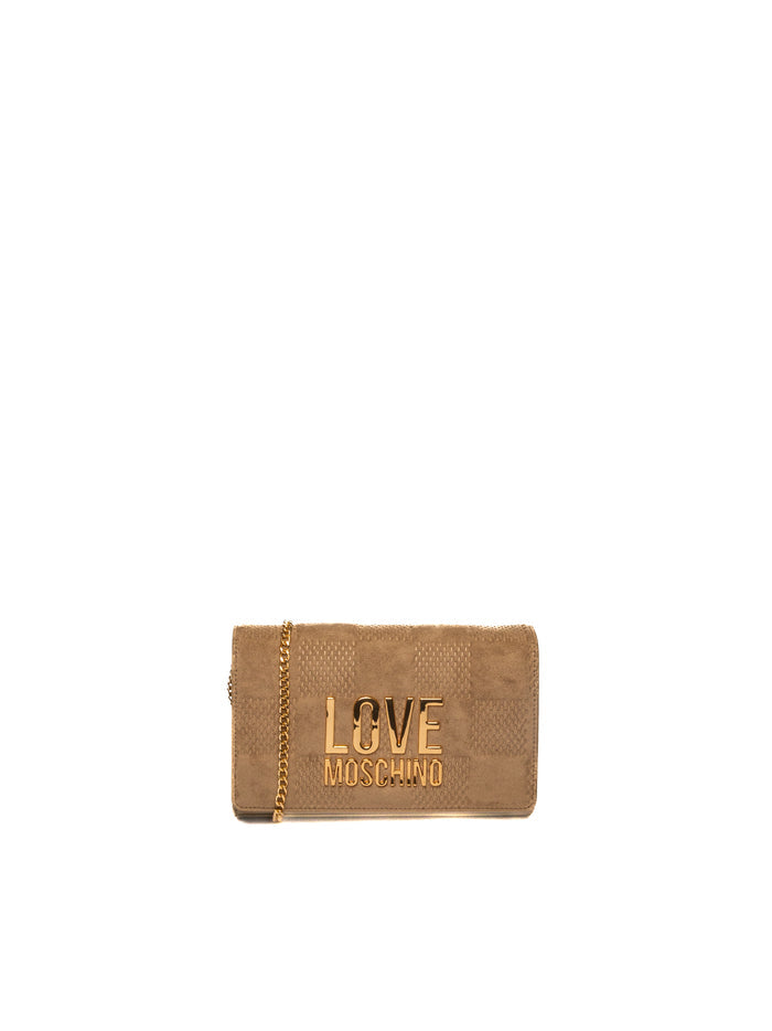 LOVE MOSCHINO borsa a spalla sabbia JC4127 PP0N-10A