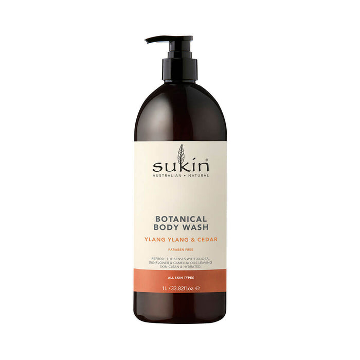 1l Botanical Body Wash Ylang Ylang & Cedar