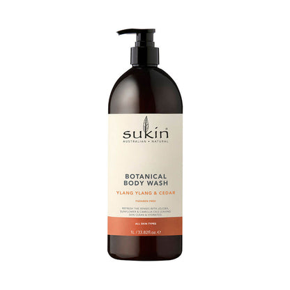 1l Botanical Body Wash Ylang Ylang & Cedar
