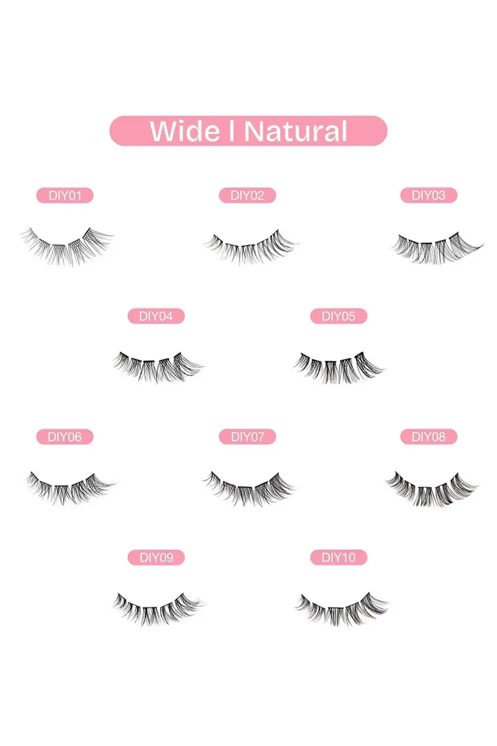 BROADWAY NATURAL DIY CLUSTER LASHES | INDIVISUAL FALSE EYELASHES IVY BEAUTY