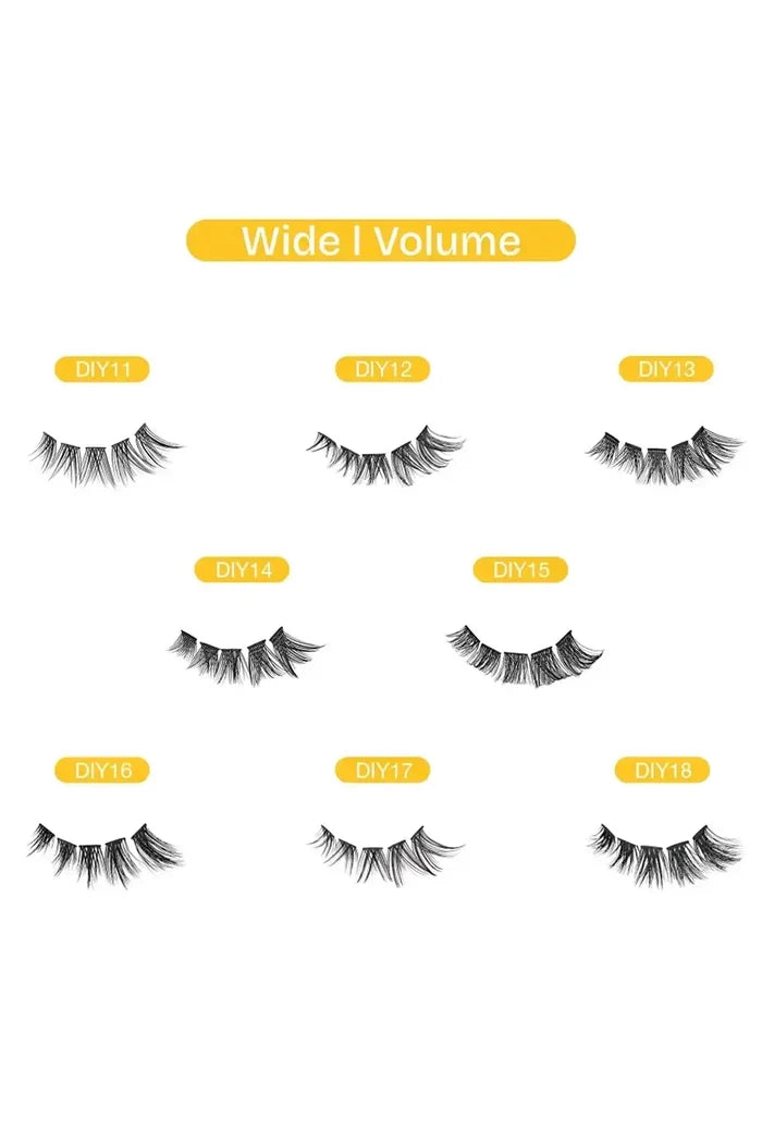 BROADWAY NATURAL DIY CLUSTER LASHES | INDIVISUAL FALSE EYELASHES IVY BEAUTY