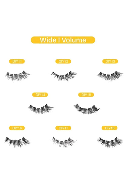BROADWAY NATURAL DIY CLUSTER LASHES | INDIVISUAL FALSE EYELASHES IVY BEAUTY