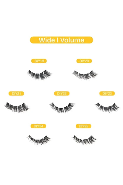 BROADWAY NATURAL DIY CLUSTER LASHES | INDIVISUAL FALSE EYELASHES IVY BEAUTY