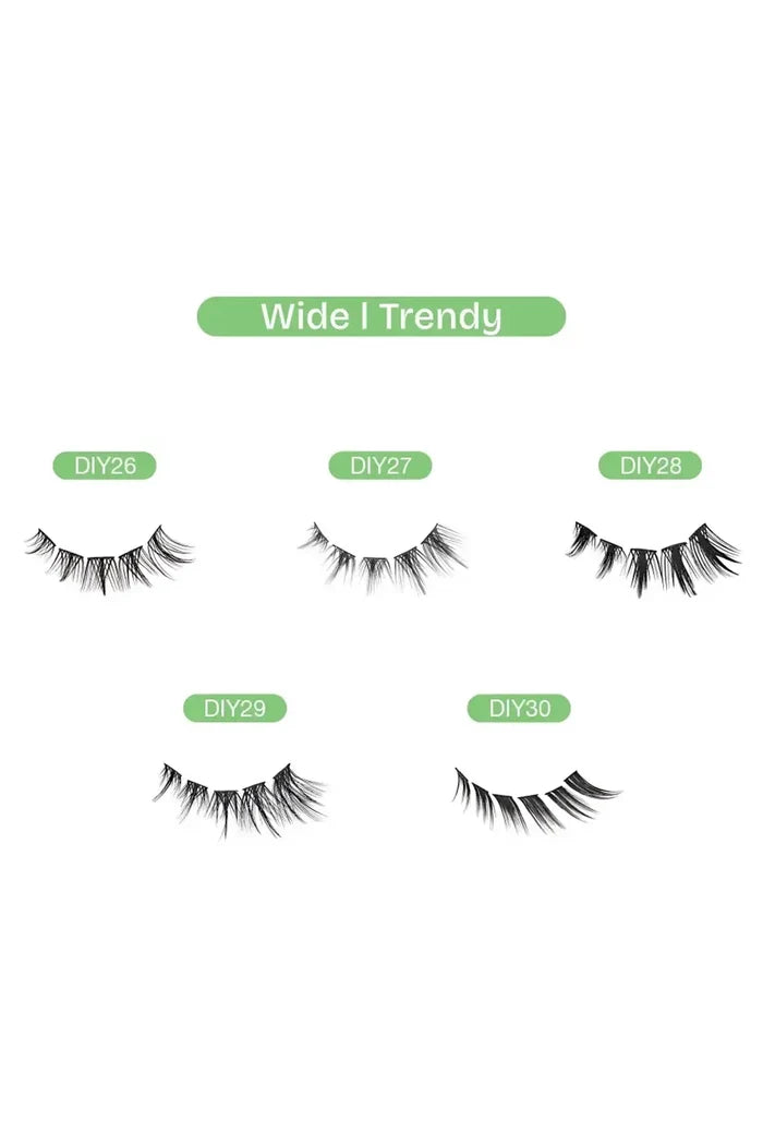 BROADWAY NATURAL DIY CLUSTER LASHES | INDIVISUAL FALSE EYELASHES IVY BEAUTY
