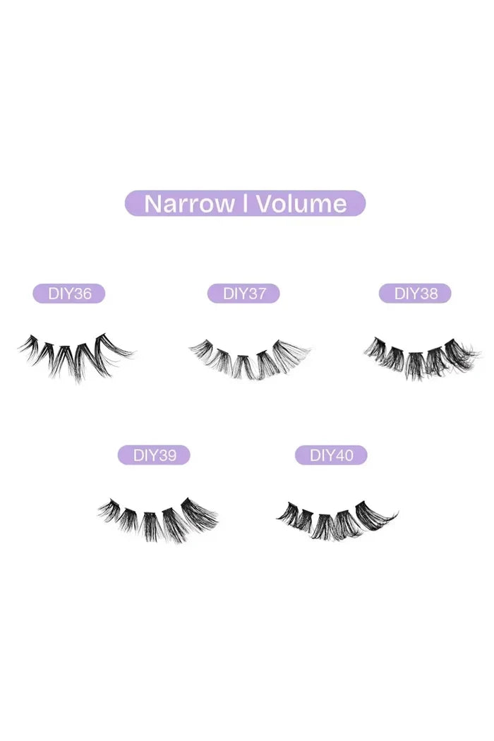 BROADWAY NATURAL DIY CLUSTER LASHES | INDIVISUAL FALSE EYELASHES IVY BEAUTY