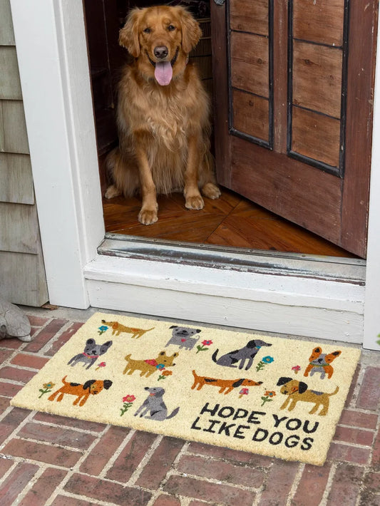 Bungalow Doormat - Hope You Like Dogs-view 1