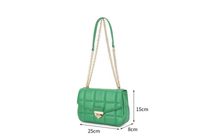 Burgundy & Gold Quilted Handbag - Franklins