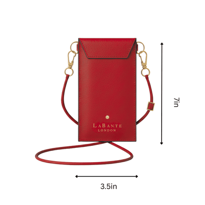 Cancun Red Plant Based Phone & Card Crossbody (Pre-Order For delivery Nov 28th 2026)