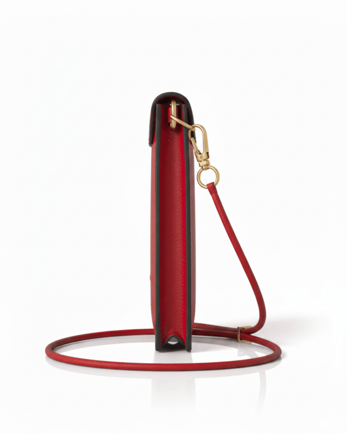 Cancun Red Plant Based Phone & Card Crossbody (Pre-Order For delivery Nov 28th 2026)
