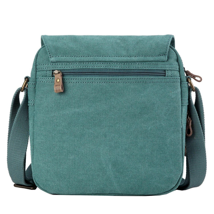 Canvas Flap Crossbody Bag with Shoulder Pad | TRP0238