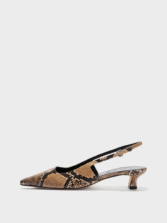 Catrina Snake Print Pumps