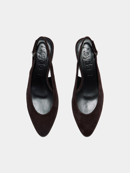 Celeste Suede Slingback Pumps