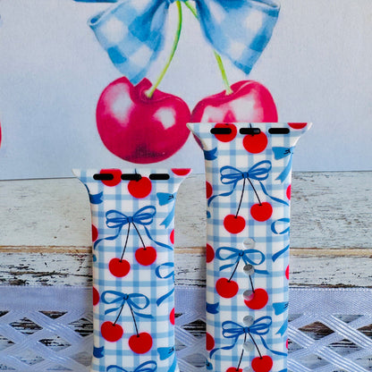 Cherry on Top Print Silicone Band For Apple Watch