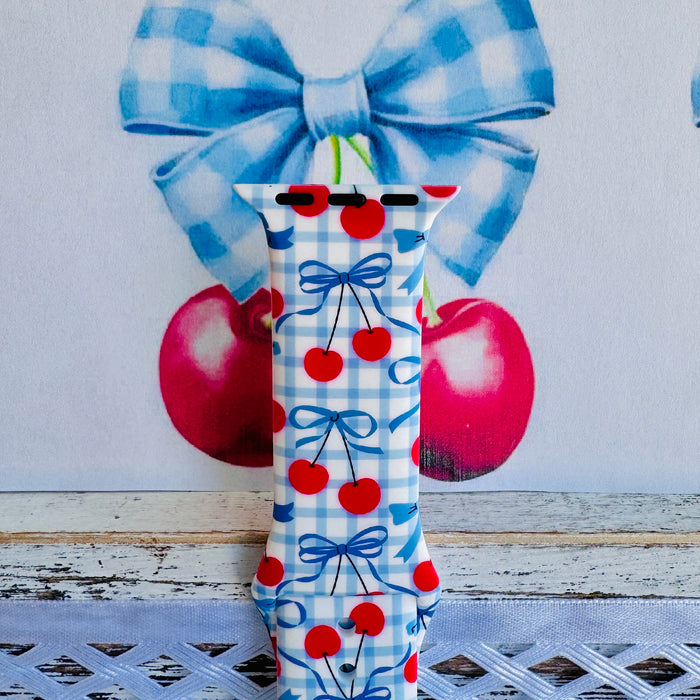 Cherry on Top Print Silicone Band For Apple Watch