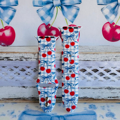 Cherry on Top Print Silicone Band For Apple Watch