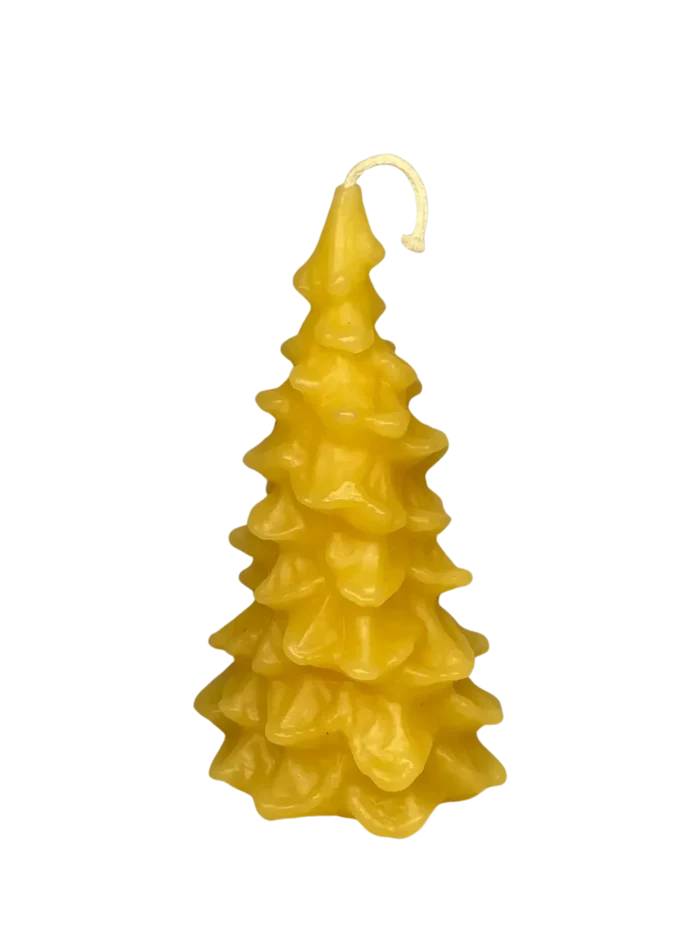Christmas Tree Beeswax Candle