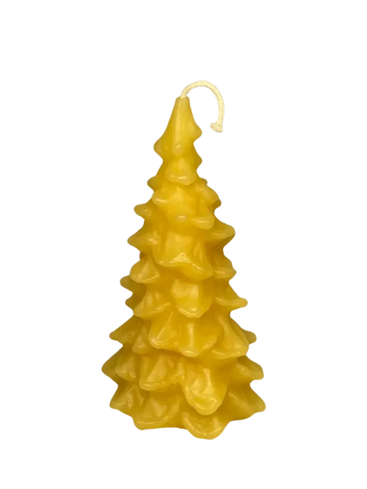 Christmas Tree Beeswax Candle