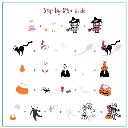CjSH-121 Ghoulish Giggles   |  Steel Nail Art Stamping Plate